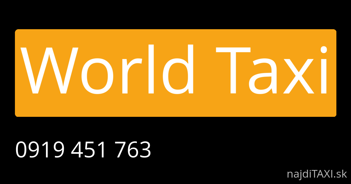 World Taxi (Šaľa)