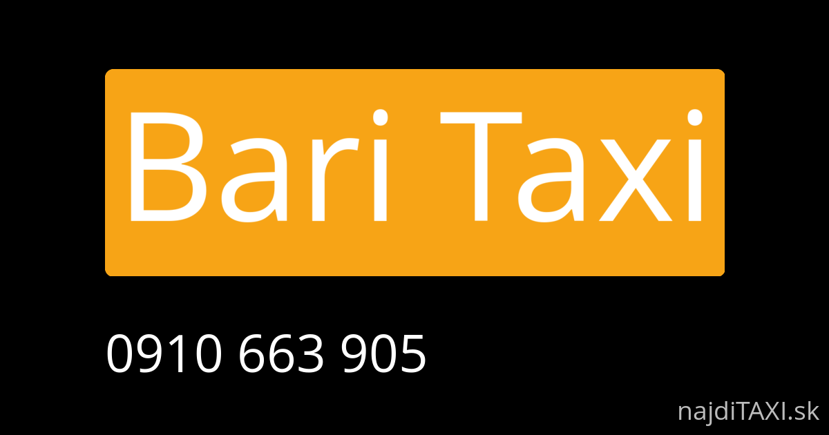 Bari Taxi (Senec)