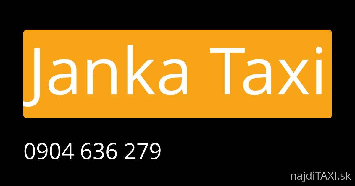 Janka Taxi (Senec)