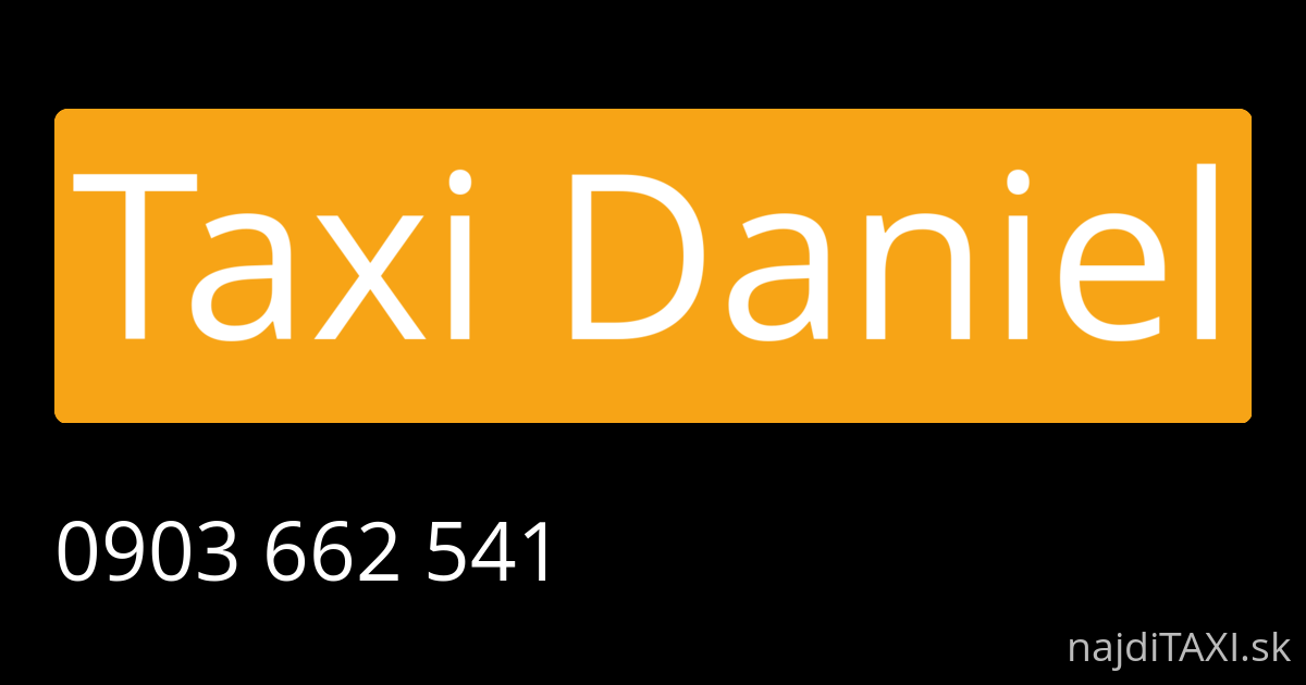 Taxi Daniel (Senec)