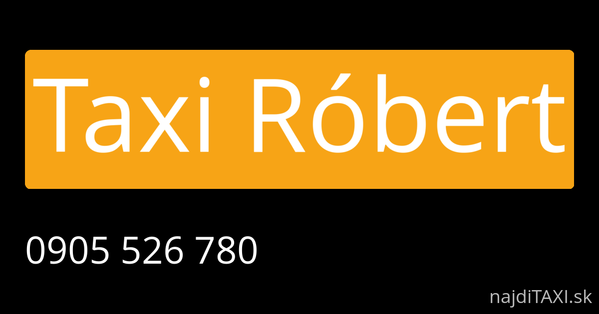 Taxi Róbert (Senec)
