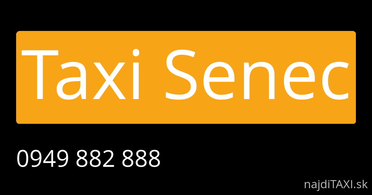 Taxi Senec (Senec)
