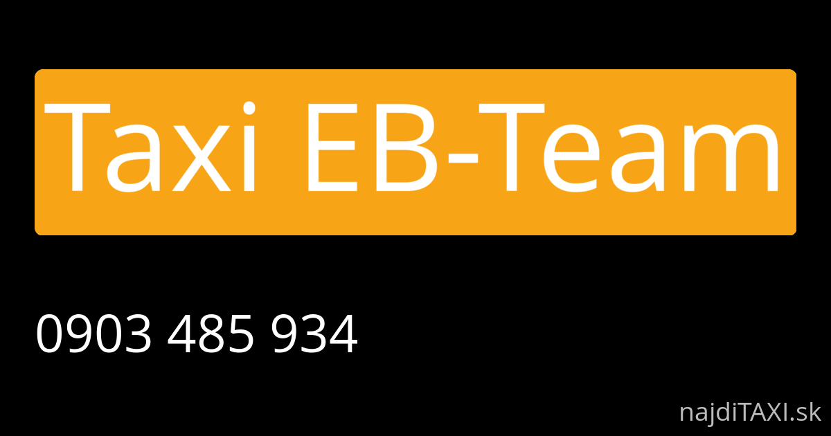 Taxi EB-Team (Senica)