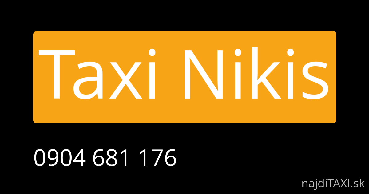 Taxi Nikis (Sládkovičovo)
