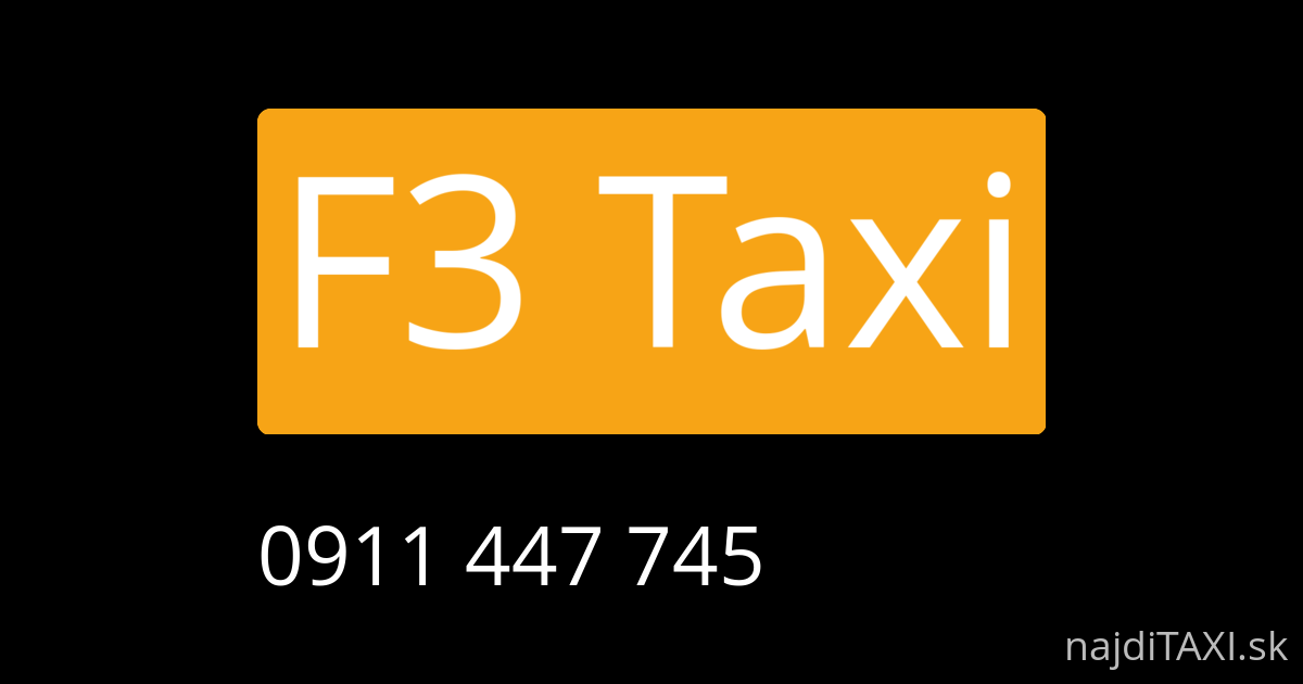 F3 Taxi (Trenčín)