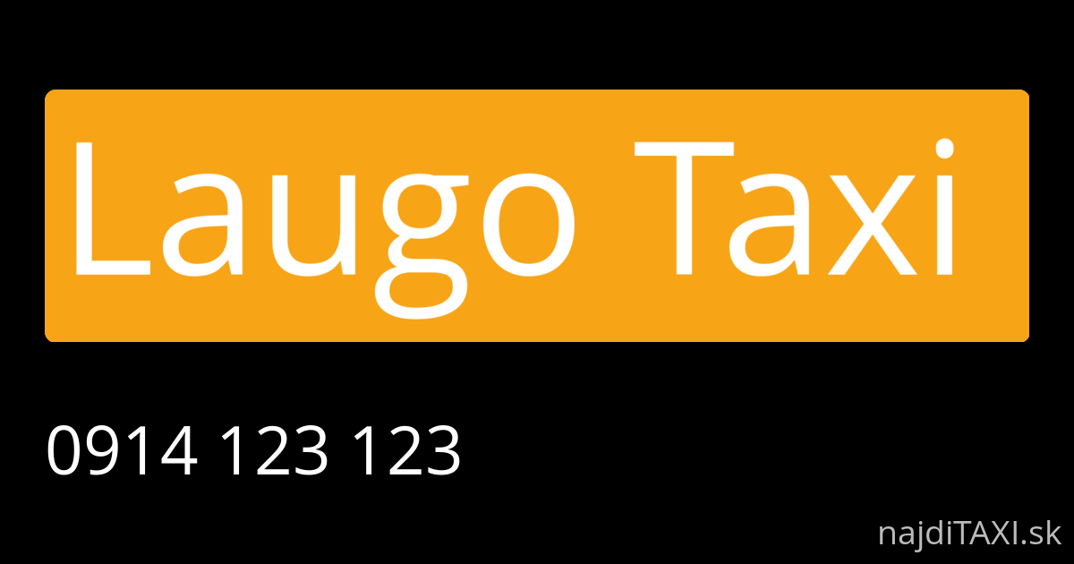 Laugo Taxi  (Trenčín)