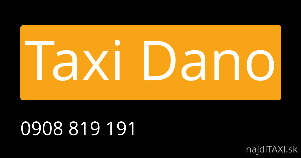 Taxi Dano (Trenčín)
