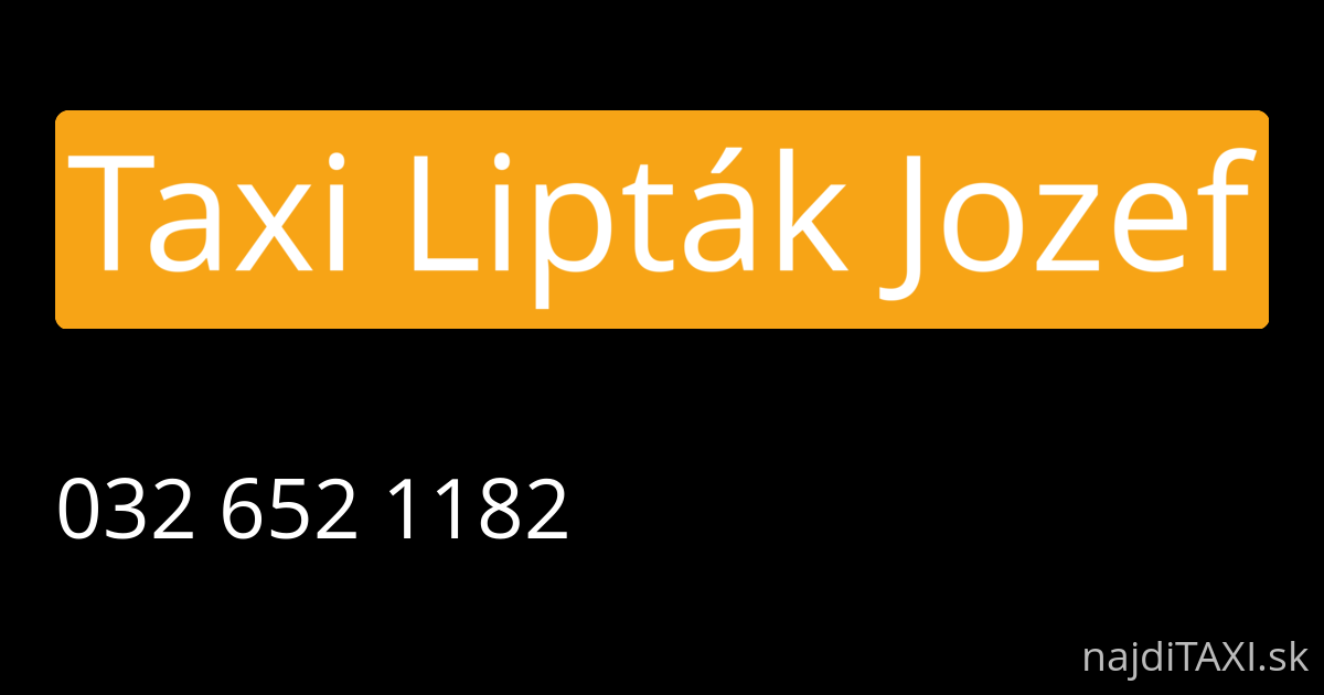 Taxi Lipták Jozef (Trenčín)