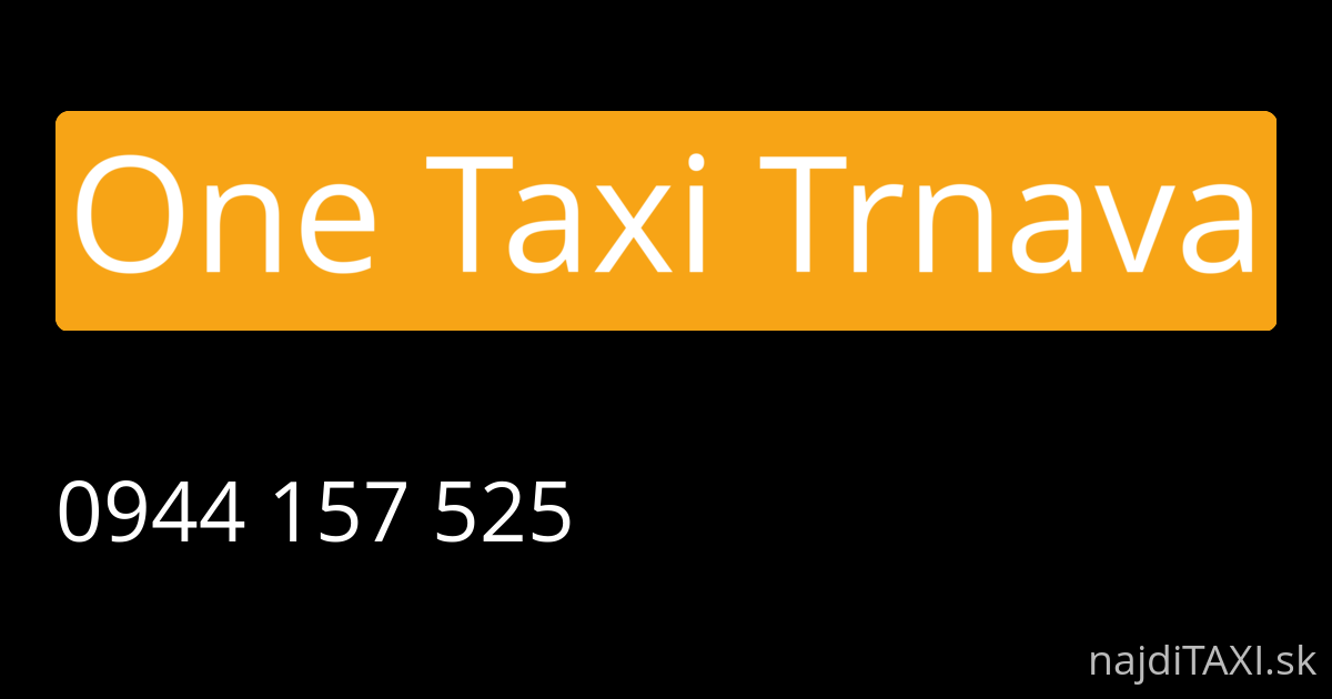 One Taxi Trnava (Trnava)