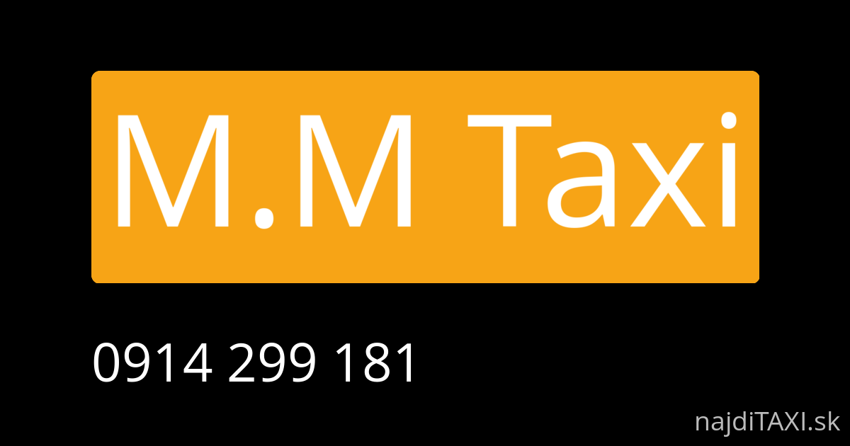 M.M Taxi (Tvrdošín)