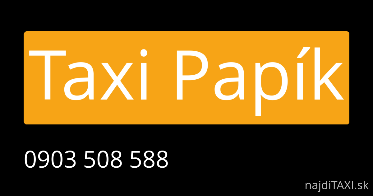 Taxi Papík (Tvrdošín)