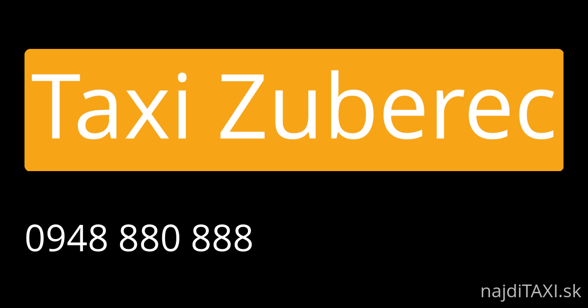 Taxi Zuberec (Tvrdošín)