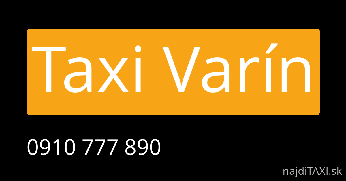Taxi Varín (Varín)