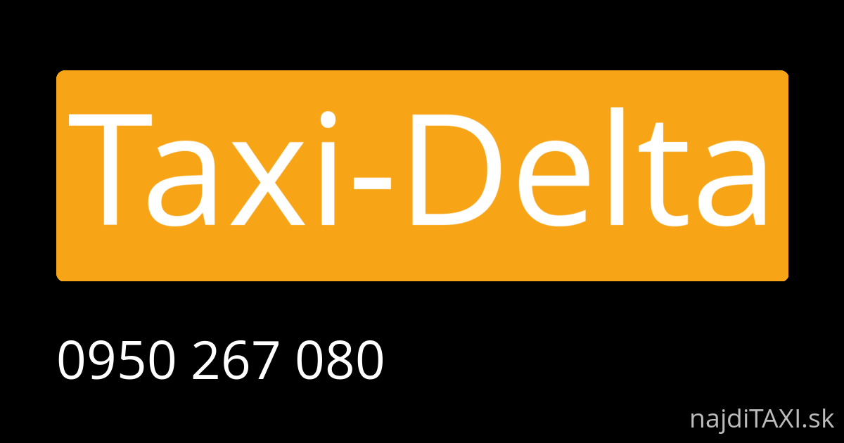 Taxi-Delta (Vranov nad Topľou)