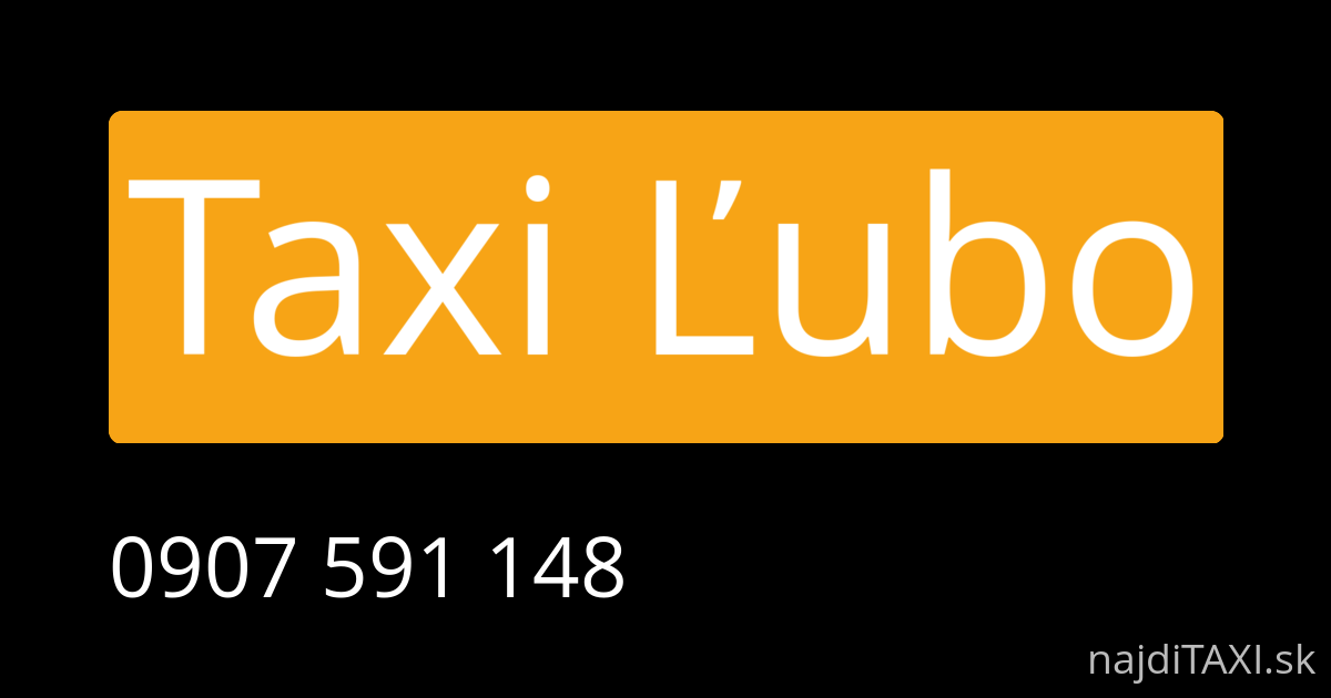 Taxi Ľubo (Vranov nad Topľou)