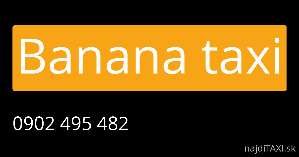 Banana taxi (Žilina)