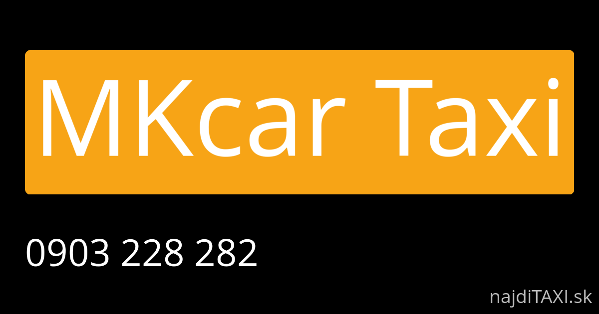 MKcar Taxi (Žilina)