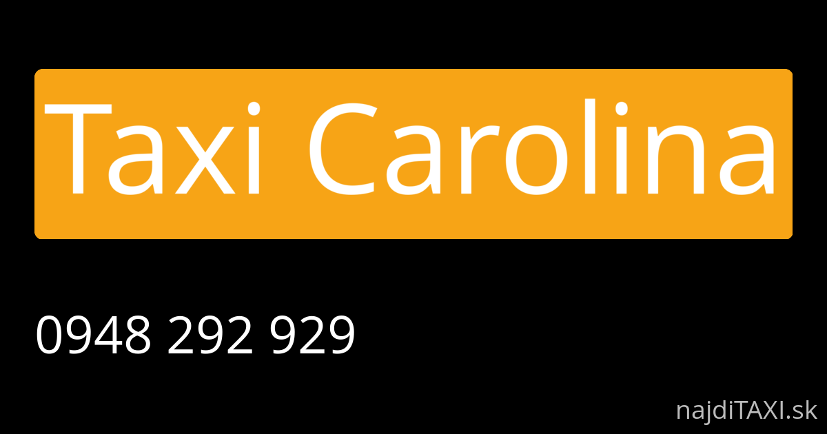 Taxi Carolina (Žilina)