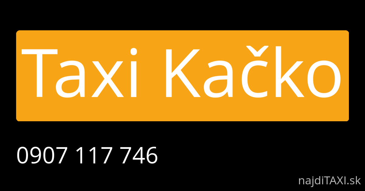 Taxi Kačko (Žilina)