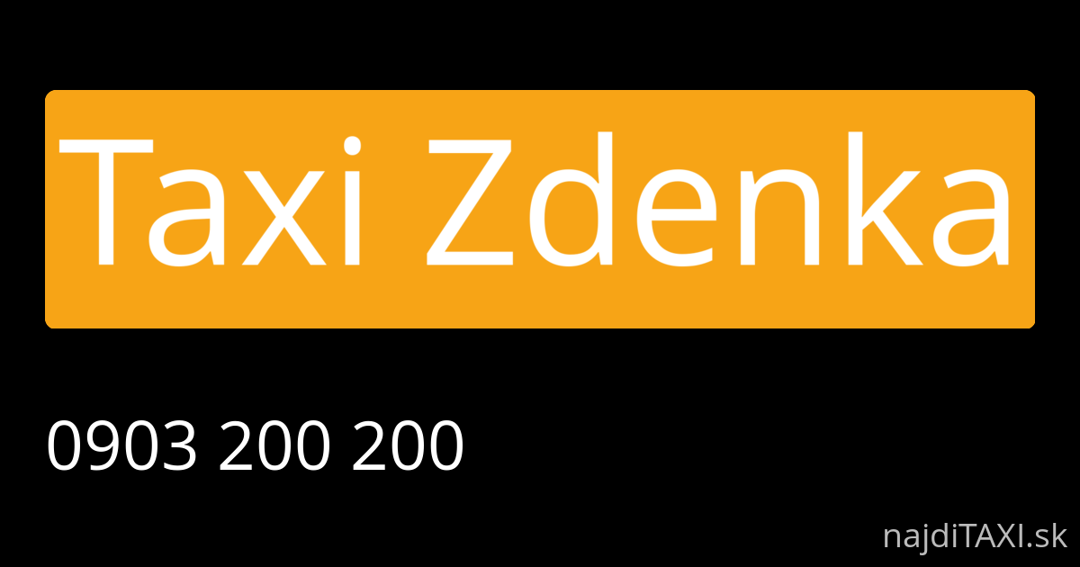 Taxi Zdenka (Žilina)