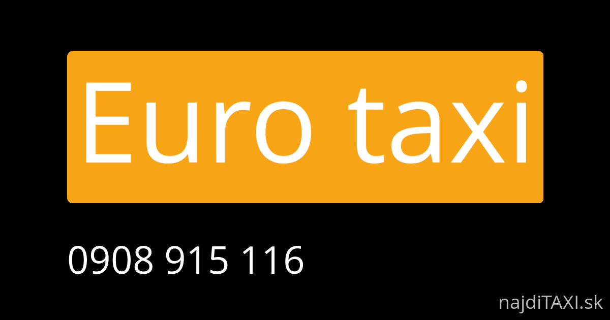 Euro taxi (Zvolen)